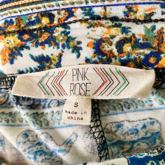 Women’s size small Pink Rose long modest floral and elephant print skirt - Picture 5 of 9